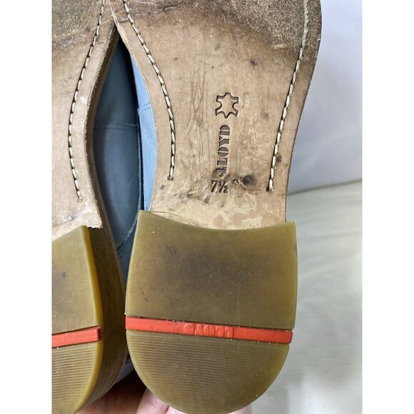 Men's Lloyd Powder Blue Leather Oxfords Made in Germany Style# Gardell US 7.5 - Picture 7 of 8
